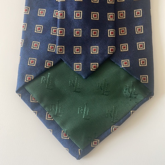 Ralph Lauren Men’s Silk Navy Necktie - Picture 7 of 9